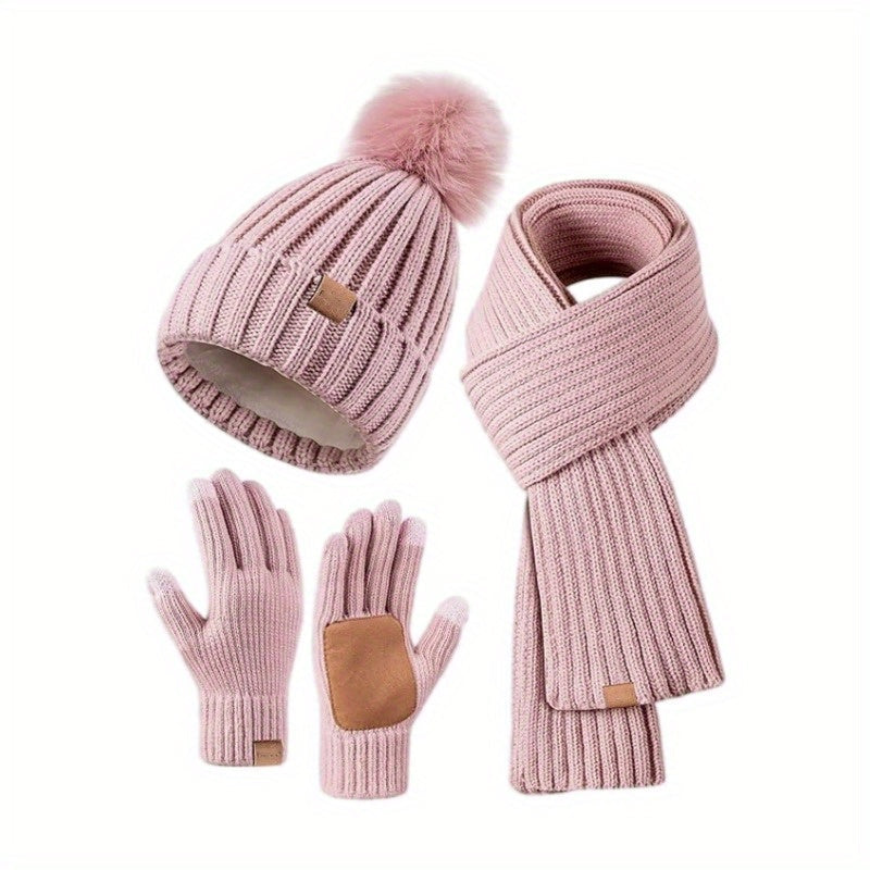 3-in-1 Winter Set – Warm Beanie, Scarf and Gloves