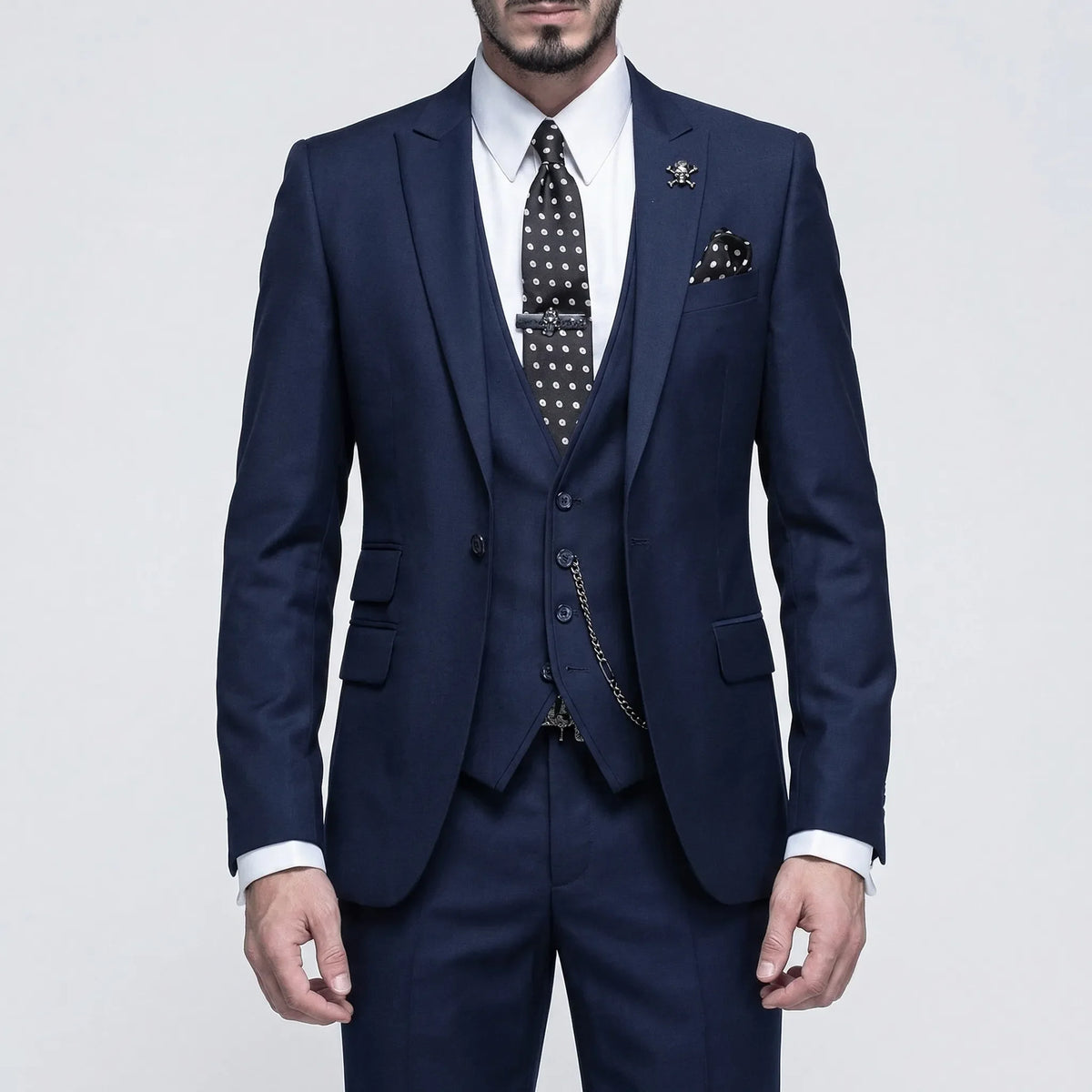 3-Piece Formal Slim-Fit Suit - Seth