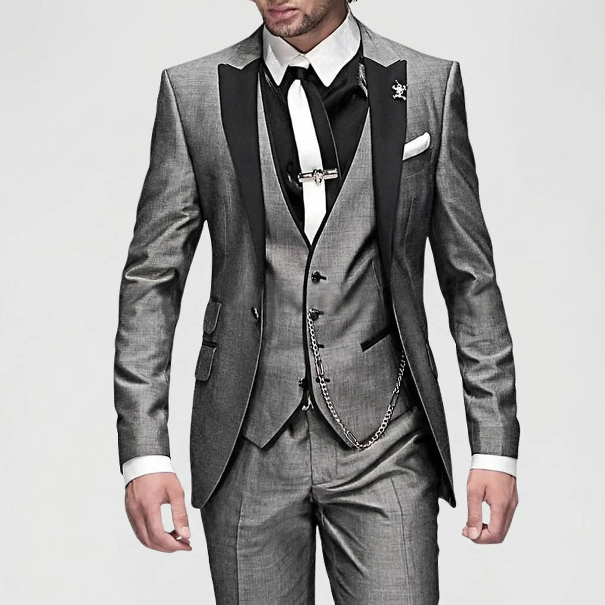 3-Piece Formal Slim-Fit Suit - Seth