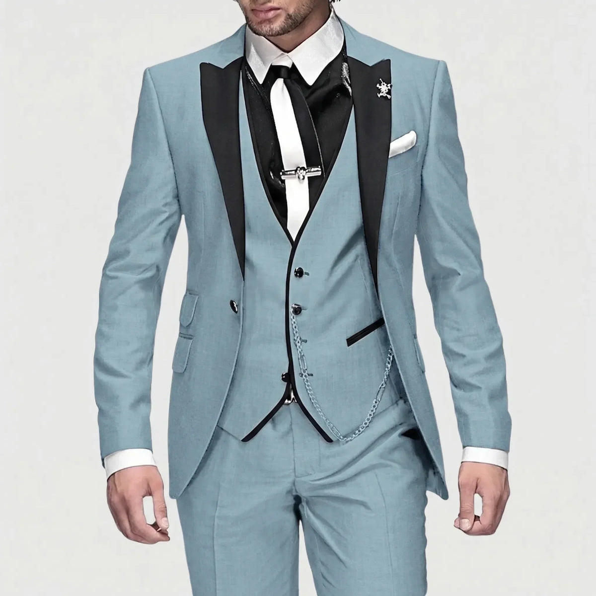 3-Piece Formal Slim-Fit Suit - Seth