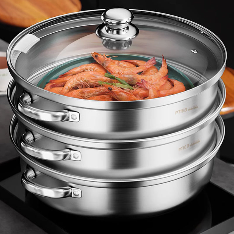 3-Tier Stainless Steel Steamer