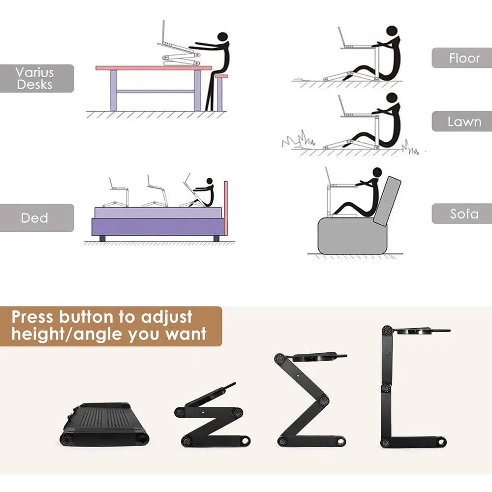 360° Adjustable Ergonomic Laptop Stand