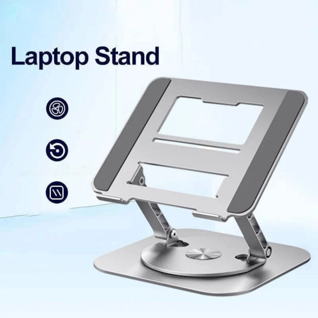 360° Rotating Aluminum Laptop and Tablet Stand Holder