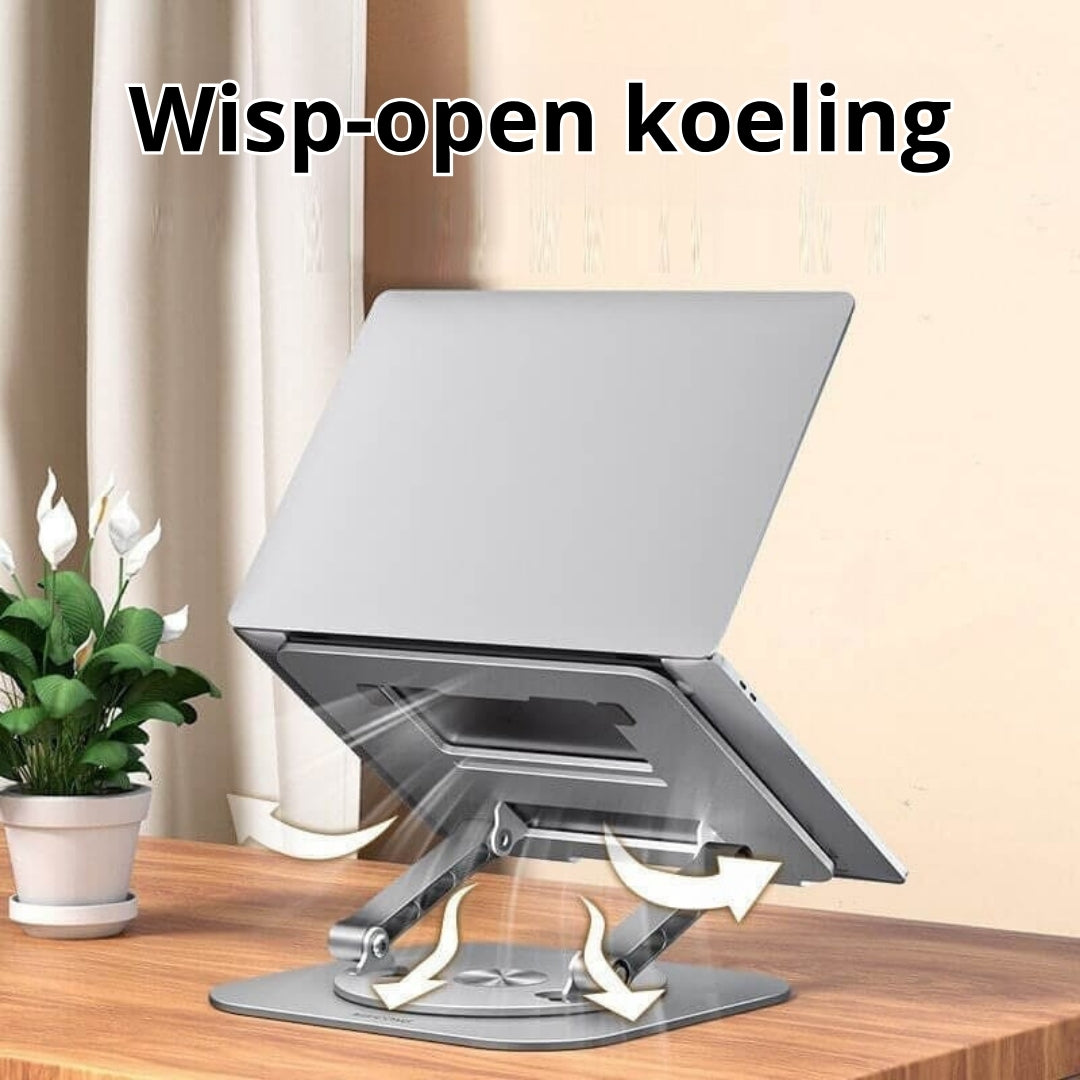360° Rotating Aluminum Laptop and Tablet Stand Holder
