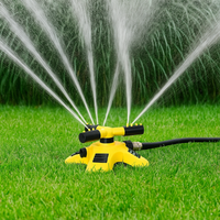 360° Rotating Lawn Sprinkler - Stable with Multi-Angle Adjustable Nozzles for Even Watering in Large Gardens