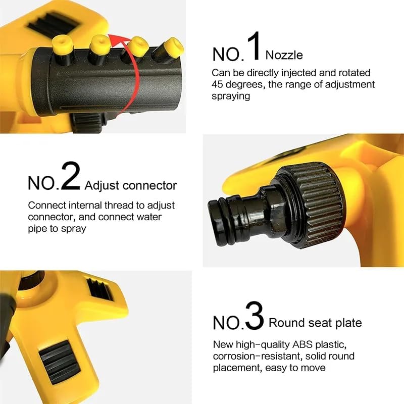 360° Rotating Lawn Sprinkler - Stable with Multi-Angle Adjustable Nozzles for Even Watering in Large Gardens