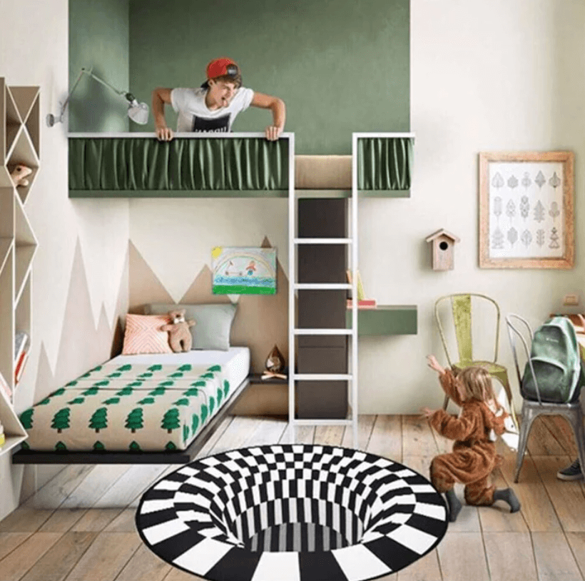 3D Optical Illusion Rug