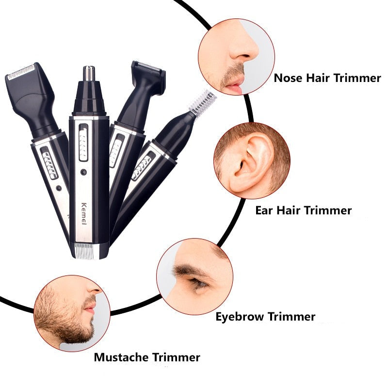 4-in-1 Rechargeable Electric Hair and Beard Trimmer