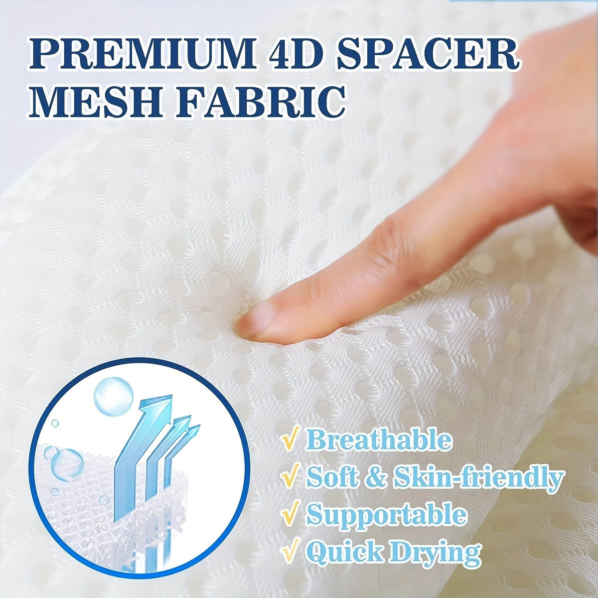 4D Deluxe Bath Pillow – Neck & Back Support for Relaxation