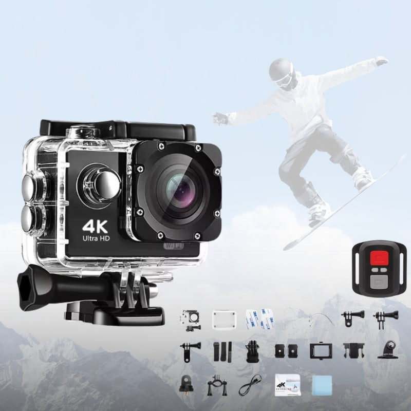 4K Ultra HD Waterproof Wi-Fi Sports Action Camera