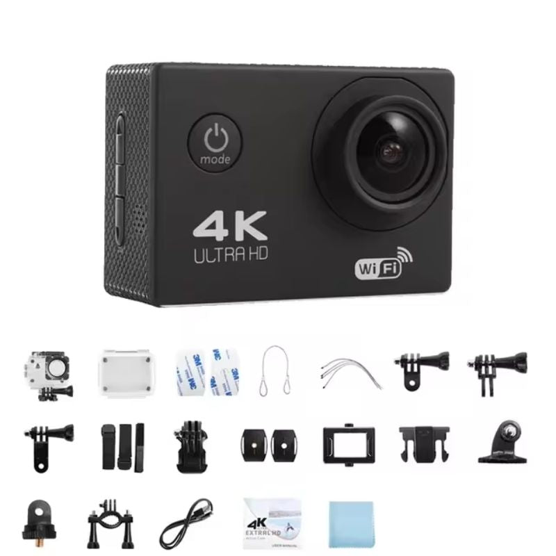 4K Ultra HD Waterproof Wi-Fi Sports Action Camera