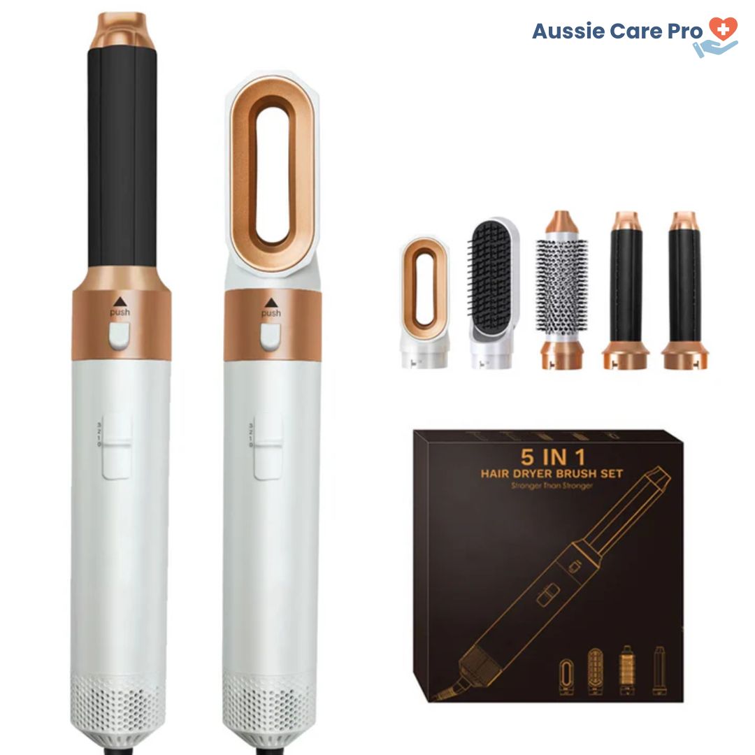 5-in-1 Hair Styler – Curl, Straighten, Dry & Volumize