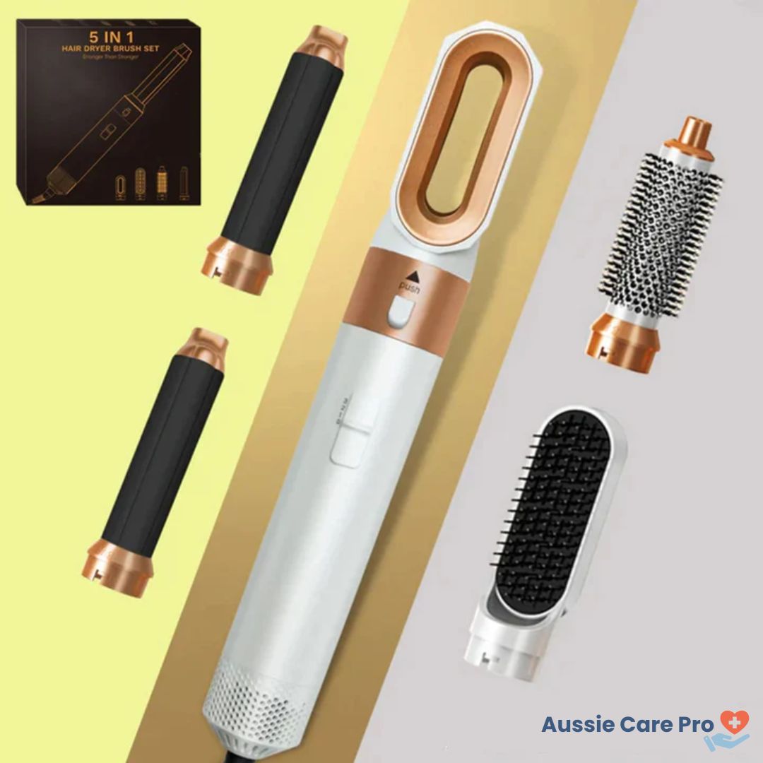 5-in-1 Hair Styler – Curl, Straighten, Dry & Volumize