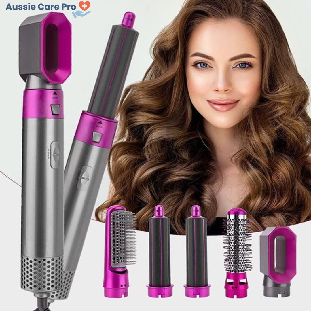 5-in-1 Hair Styler – Curl, Straighten, Dry & Volumize