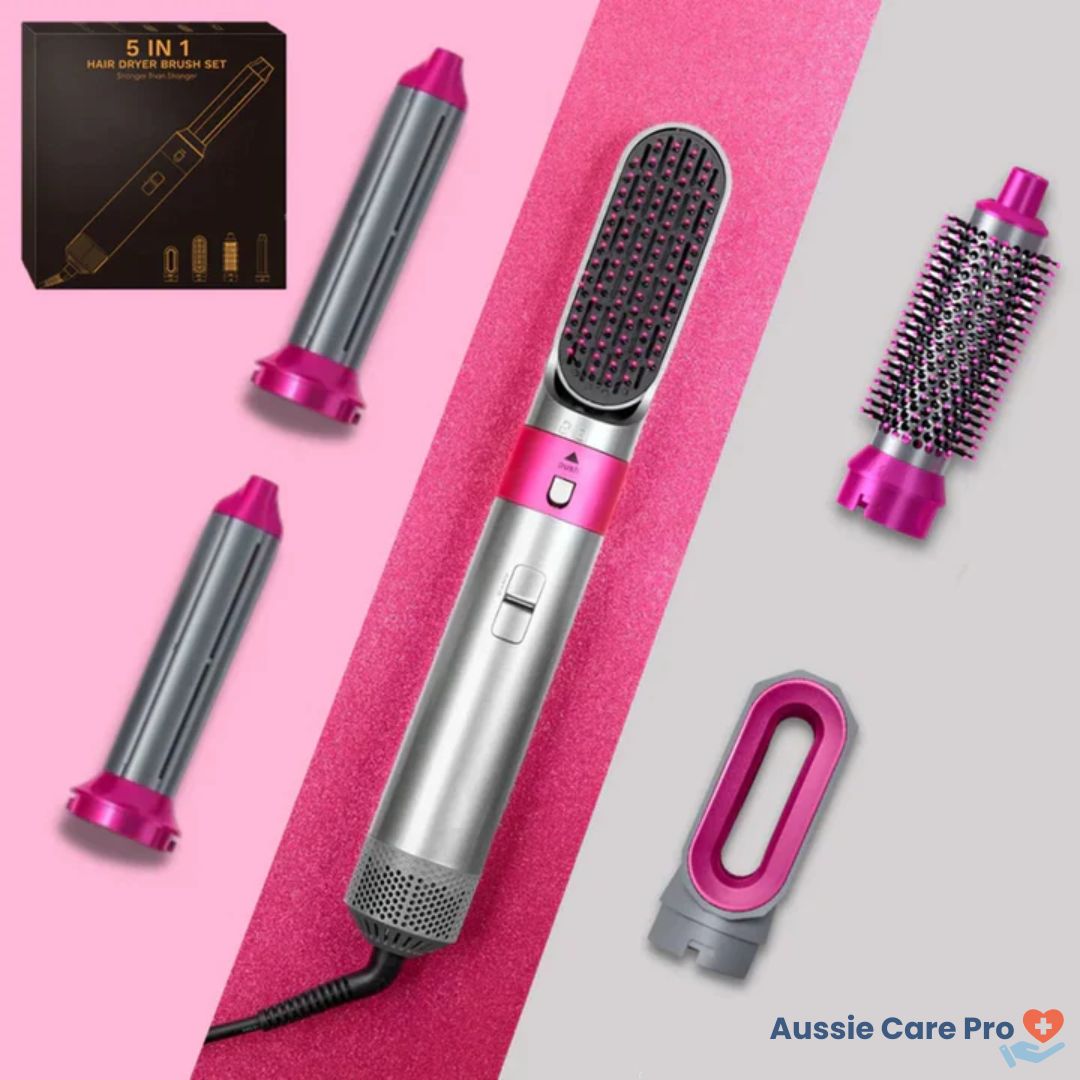 5-in-1 Hair Styler – Curl, Straighten, Dry & Volumize