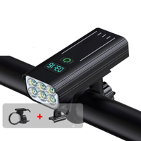 5000 Lumen Bike Light with 12 LEDs and Rechargeable USB-C Battery