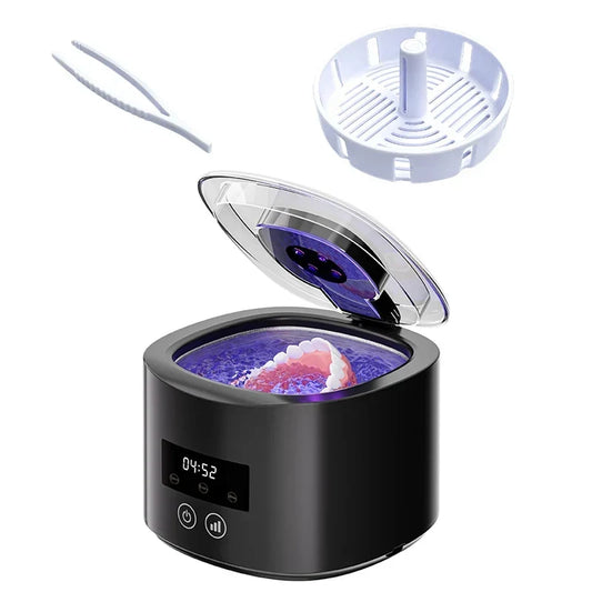 50kHz USB Rechargeable Ultrasonic Cleaner for Braces, Retainers, Dentures and Jewellery