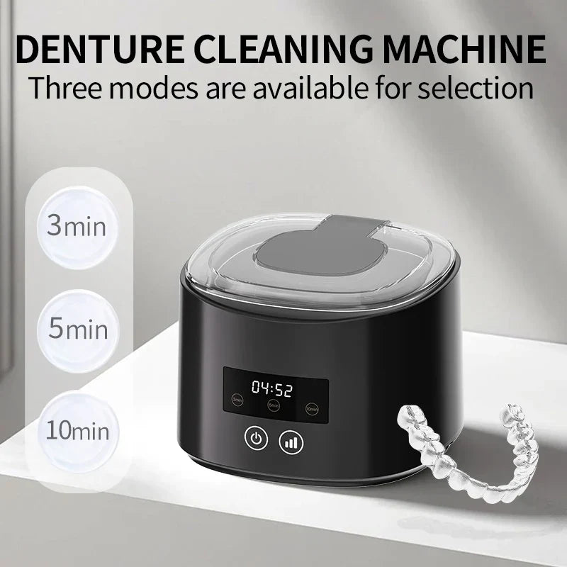 50kHz USB Rechargeable Ultrasonic Cleaner for Braces, Retainers, Dentures and Jewellery