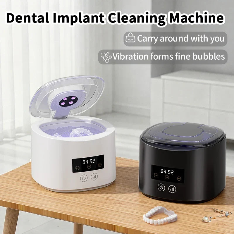 50kHz USB Rechargeable Ultrasonic Cleaner for Braces, Retainers, Dentures and Jewellery
