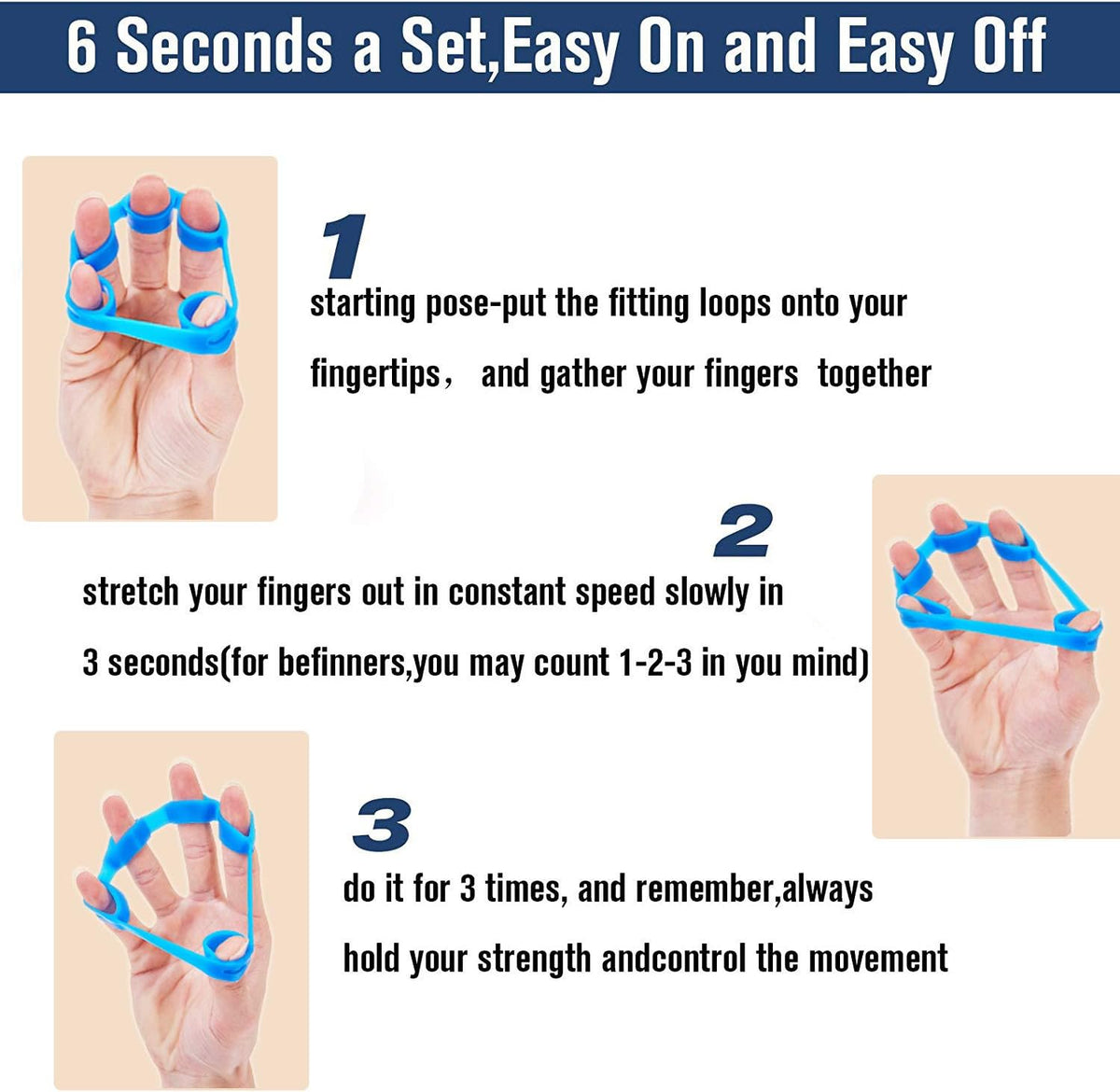 6-Piece Hand Grip Strengthener Set