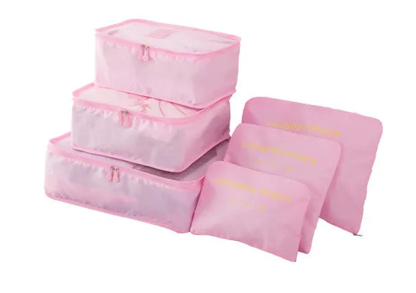 6-Piece Packing Cube Set - Waterproof & Extra Volume Luggage Organizer for Men