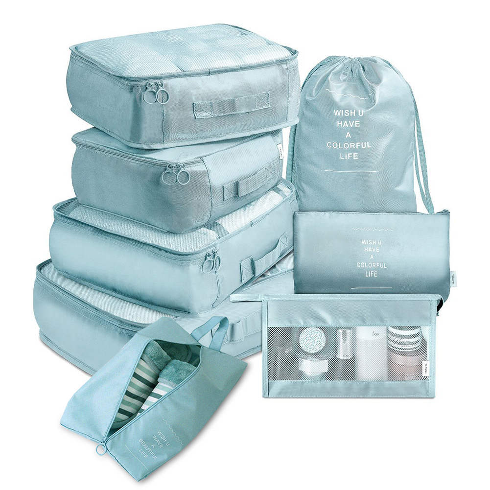 8-Piece Travel Packing Cubes and Luggage Organizer Set