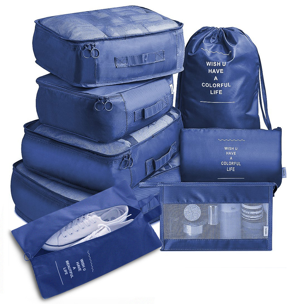 8-Piece Travel Packing Cubes and Luggage Organizer Set