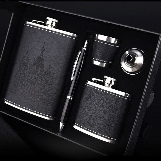 9 Oz Stainless Steel Hip Flask Set with Accessories – Portable Design
