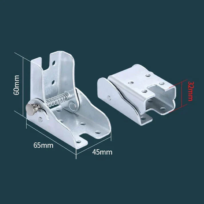 90-Degree Self-Locking Folding Hinge - Sturdy and Rustproof