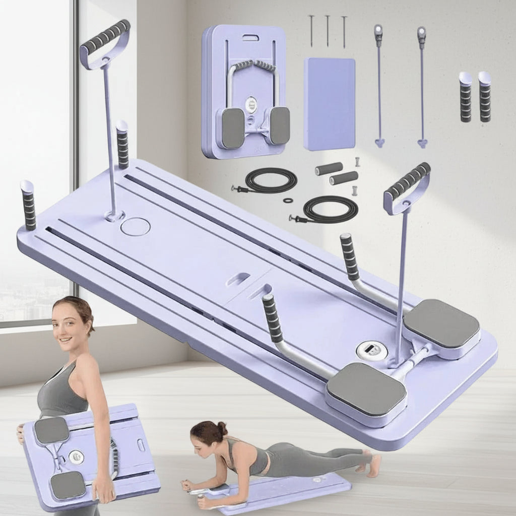 Ab Roller with Resistance Band Pair