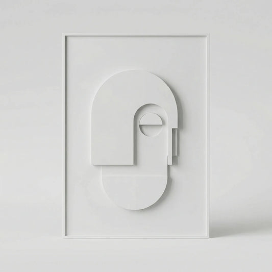 Abstract Wall Decor with 3D Line Effect - Spatialbloom