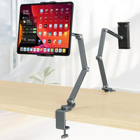 Adjustable Aluminum Tablet Mount with 360° Rotation