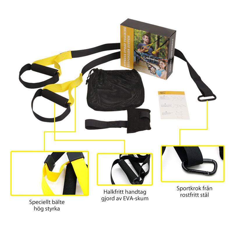 Adjustable and Durable Workout Suspension Straps