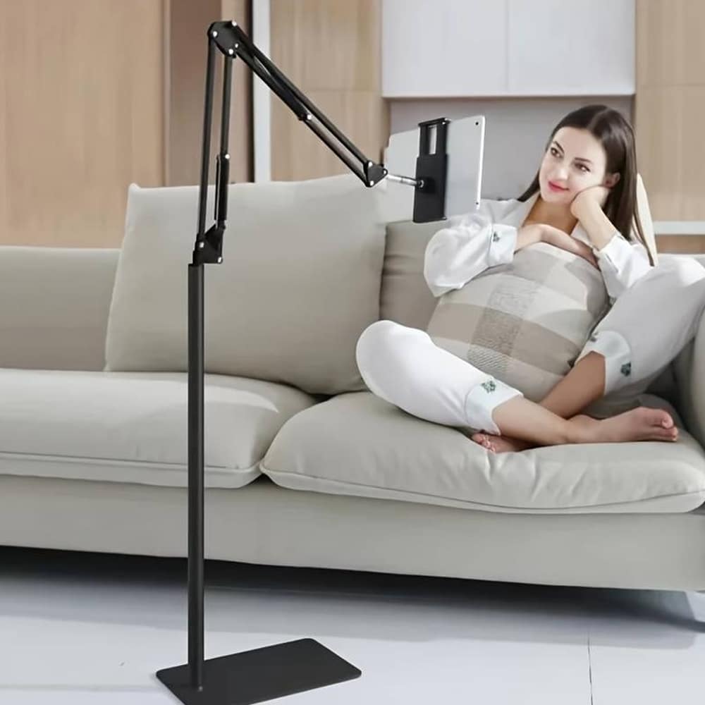 Adjustable and Stable Floor Stand for Tablets and Smartphones
