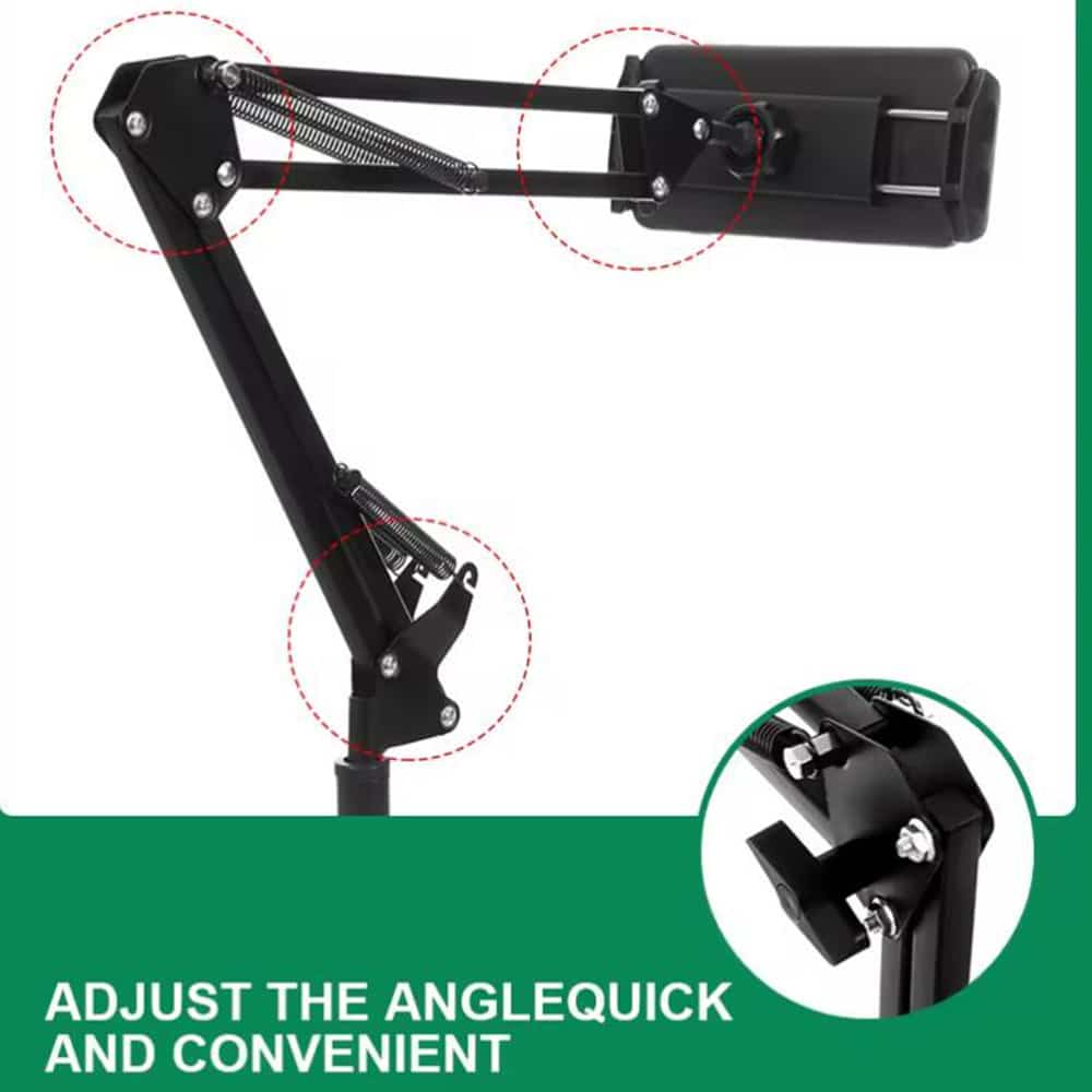 Adjustable and Stable Floor Stand for Tablets and Smartphones