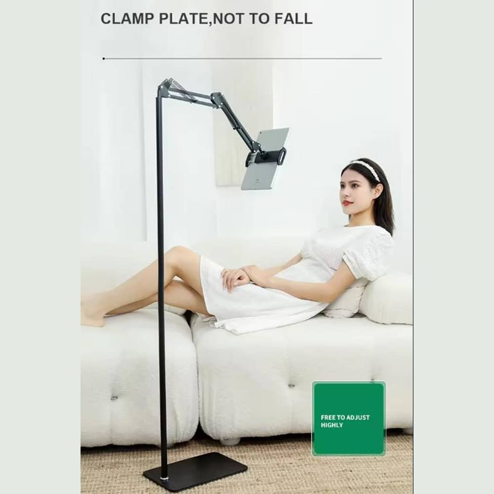 Adjustable and Stable Floor Stand for Tablets and Smartphones