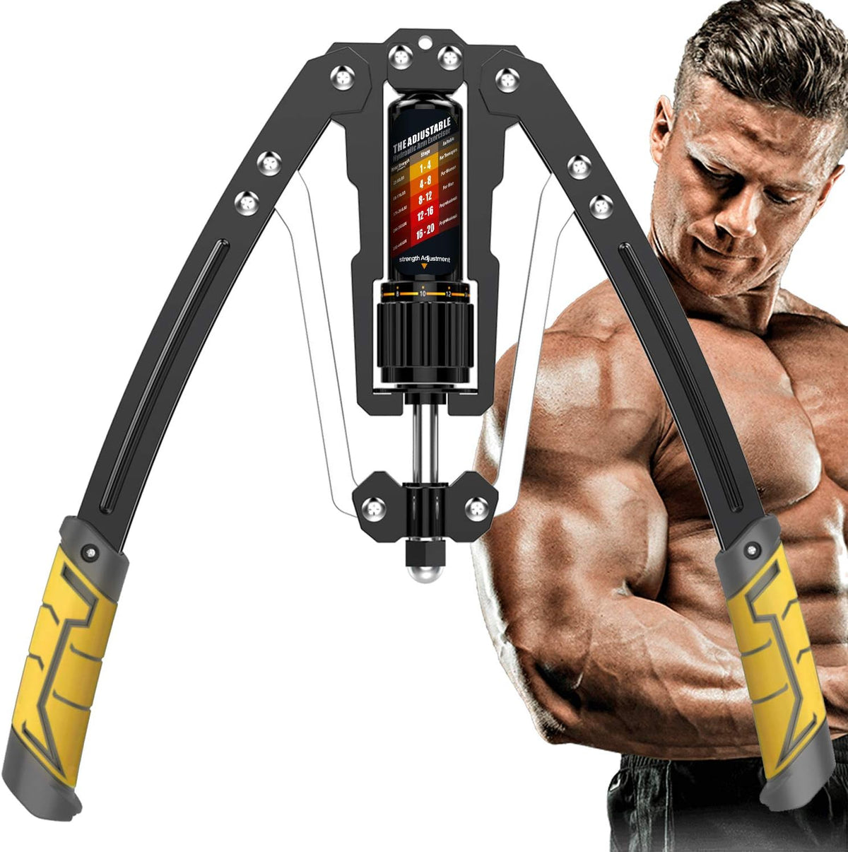 Adjustable Hydraulic Arm Exerciser – 10 to 200 kg Upper Body Strength Trainer