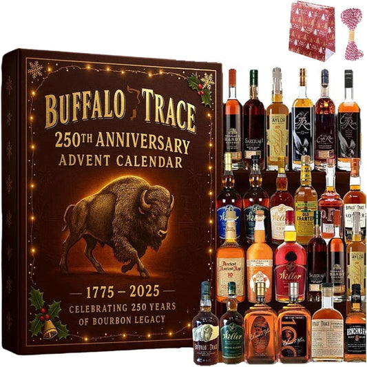 Advent Calendar with Mini Whiskey Bottles – Holiday Gift Set