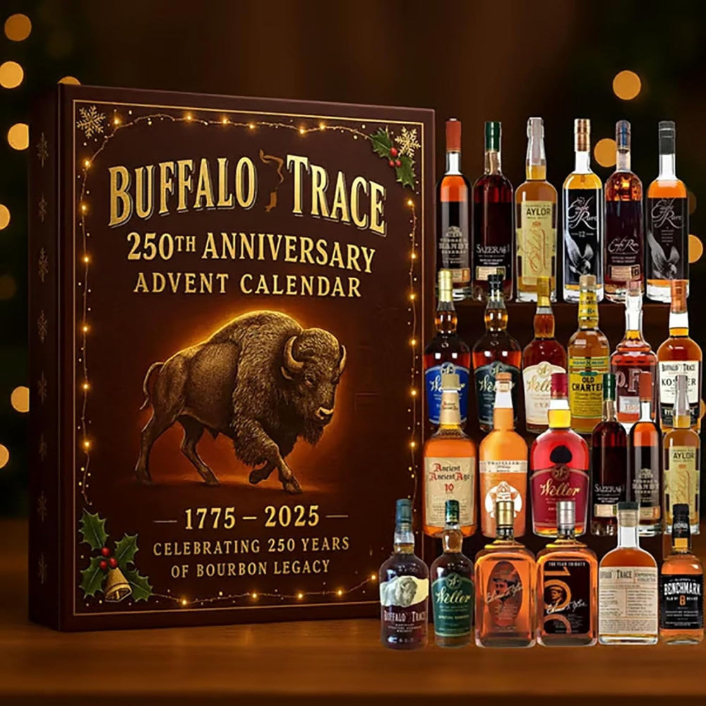 Advent Calendar with Mini Whiskey Bottles – Holiday Gift Set