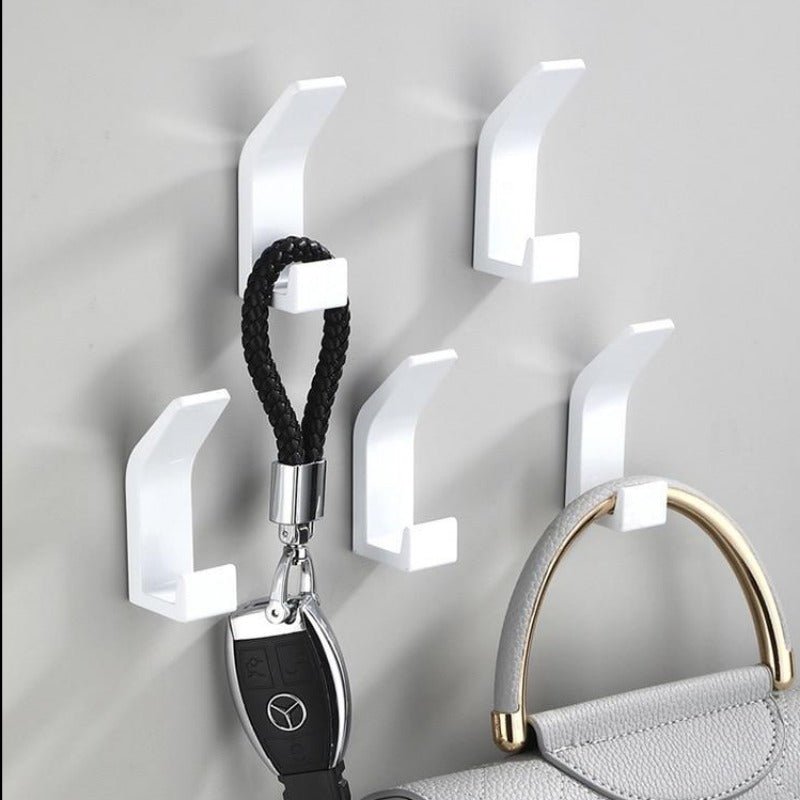 Aluminum Wall Hooks in Black/White - Modern Decorative Coat Hooks