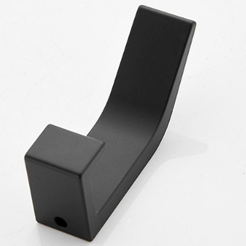 Aluminum Wall Hooks in Black/White - Modern Decorative Coat Hooks