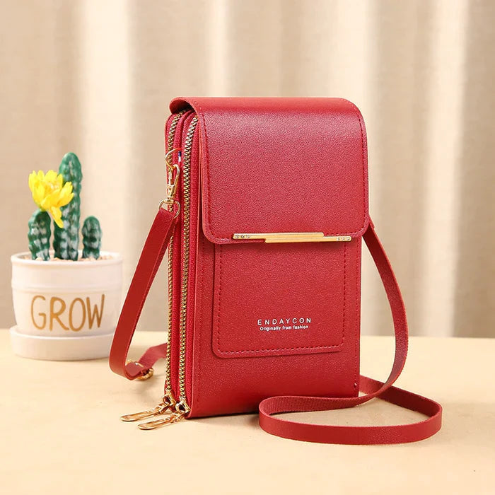 Anti-Theft Crossbody Bag with RFID Protection