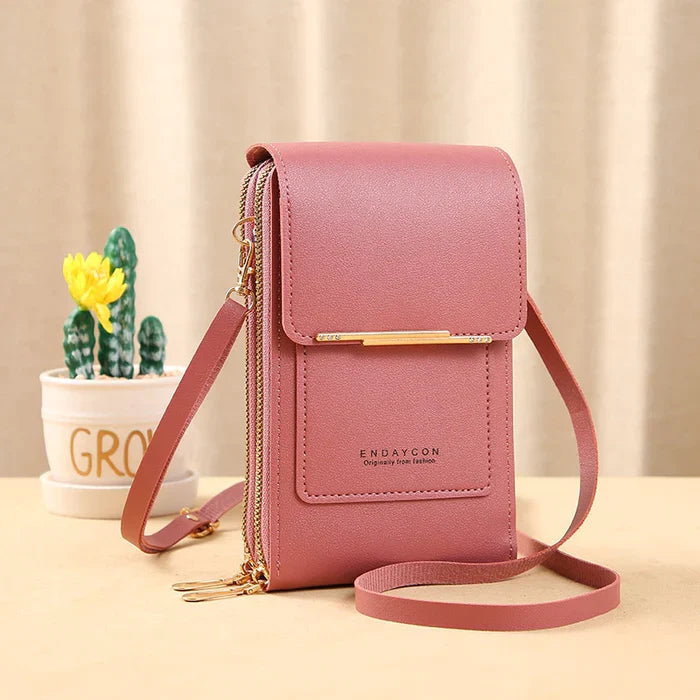 Anti-Theft Crossbody Bag with RFID Protection
