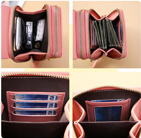 Anti-Theft Crossbody Bag with RFID Protection