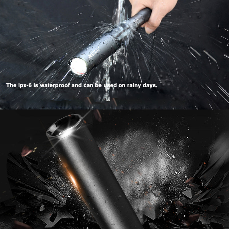 Baseball Bat LED Flashlight with 3 Lighting Modes in Durable Aluminum Alloy
