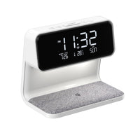 Bedside Lamp Alarm Clock with Wireless Charger
