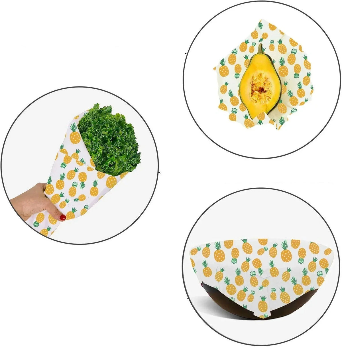 Beeswax Food Wraps - Set of 3