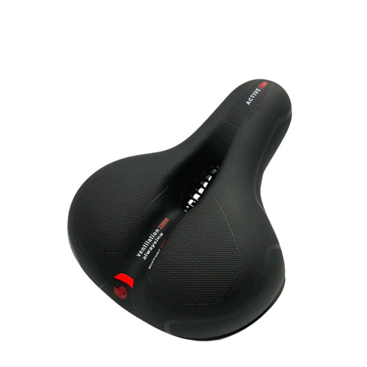 Bicycle Saddle with Pressure-Relieving Memory Foam - Black