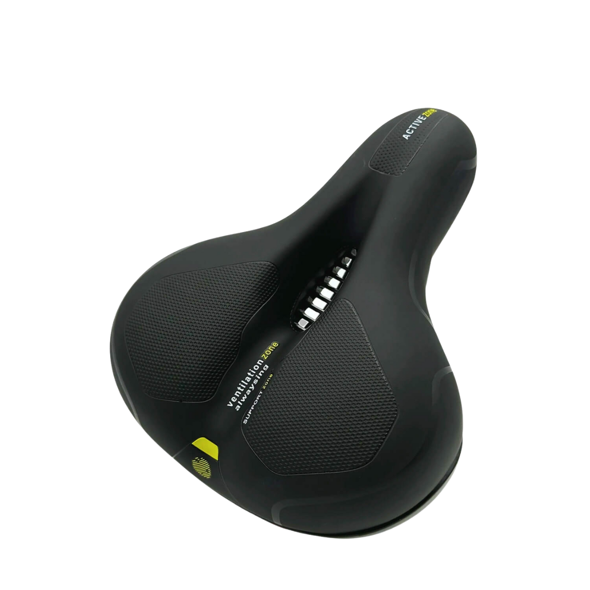 Bicycle Saddle with Pressure-Relieving Memory Foam - Black