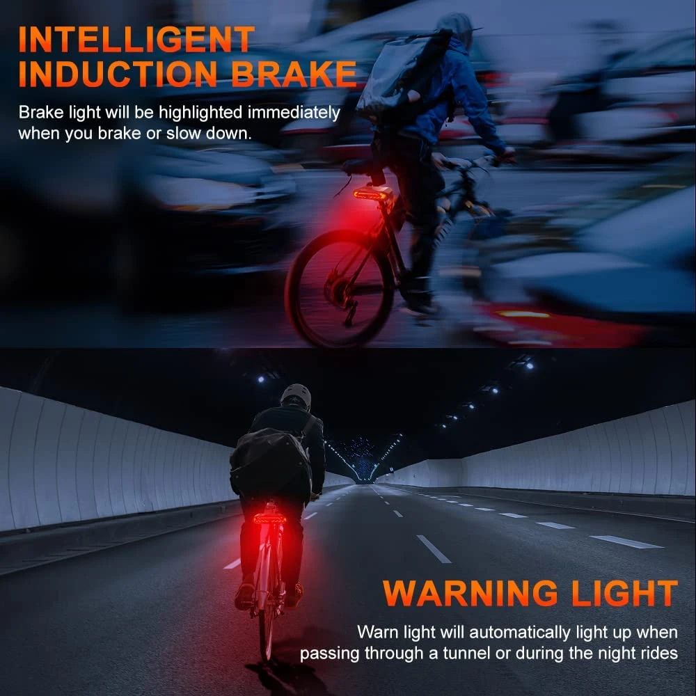 Bike Light with Alarm - Bicycle Safety